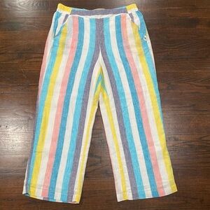 NWT! Splendid X Gray Malin St. Barthes Wide-Leg Linen Pants Women’s Size L